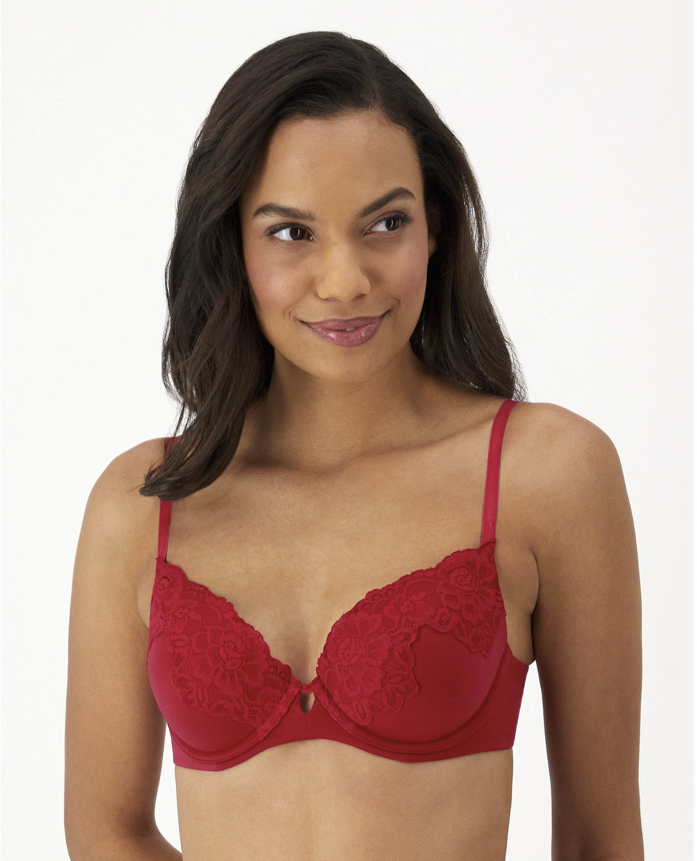 Maidenform Women Comfort Devotion Your Lift Underwire Bra Impulse Red Size 36B